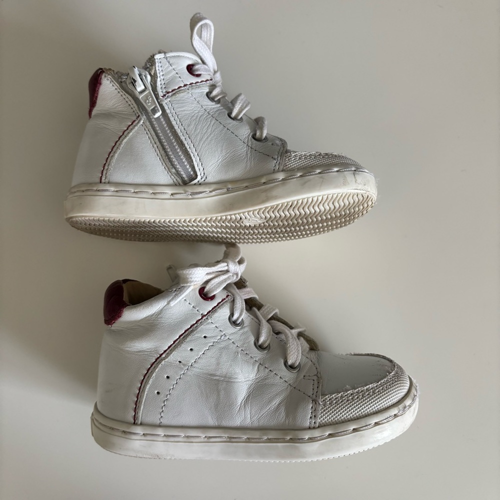 Jacadi French All Leather Sneakers Toddler size 5.5C
